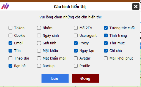 hiển thị hiển thị